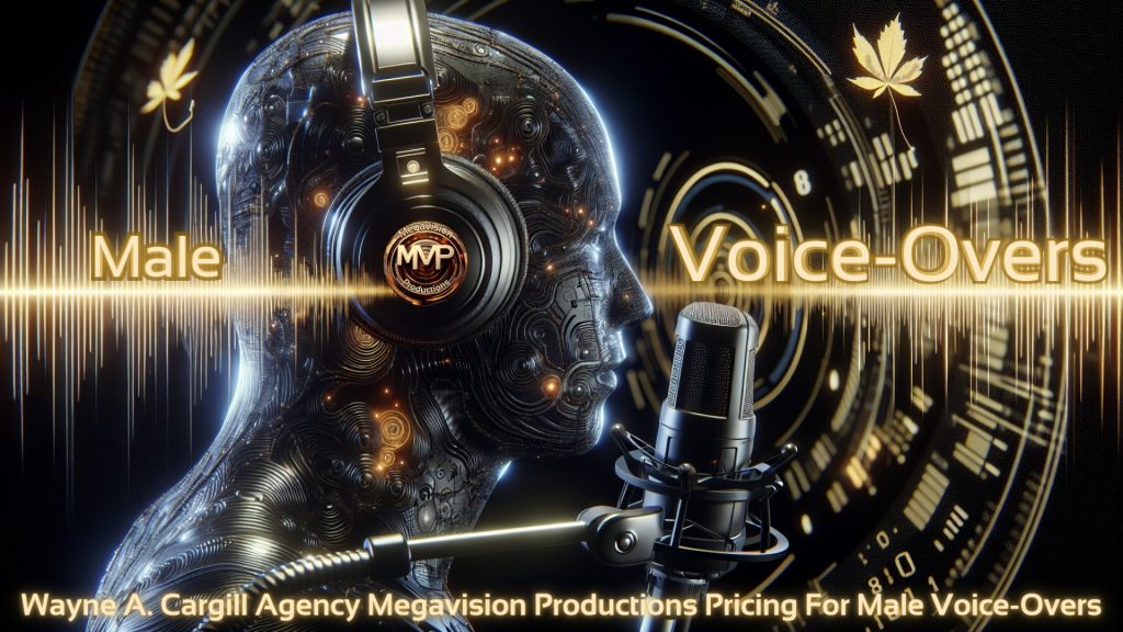 Wayne A. Cargill ~ Client Scout graphic design of Megavision Productions: Pricing For Male Voice-Overs e-Services