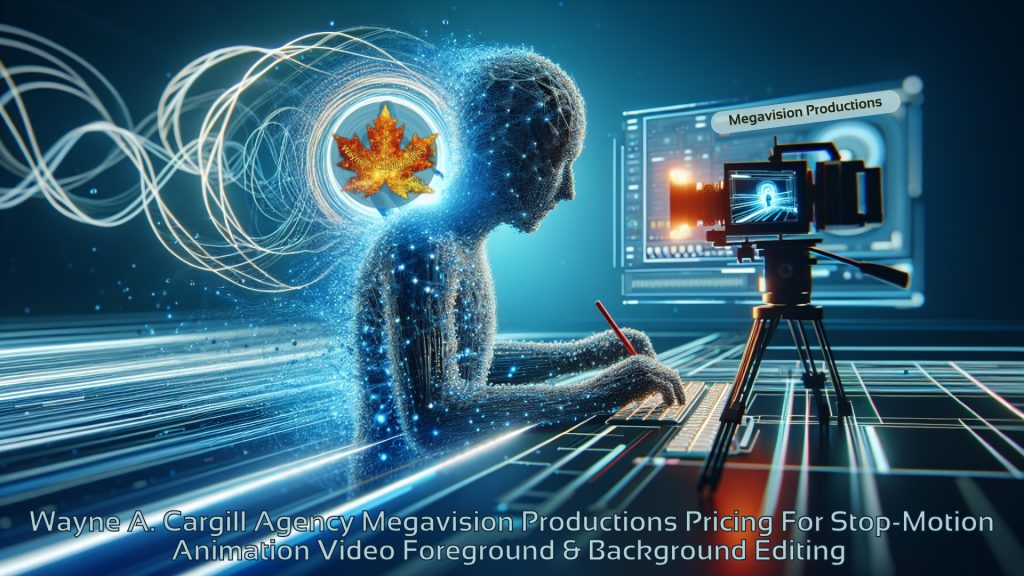 Wayne A. Cargill ~ Client Scout graphic design of Megavision Productions: Stop-Motion Foreground & Background Editing e-Services